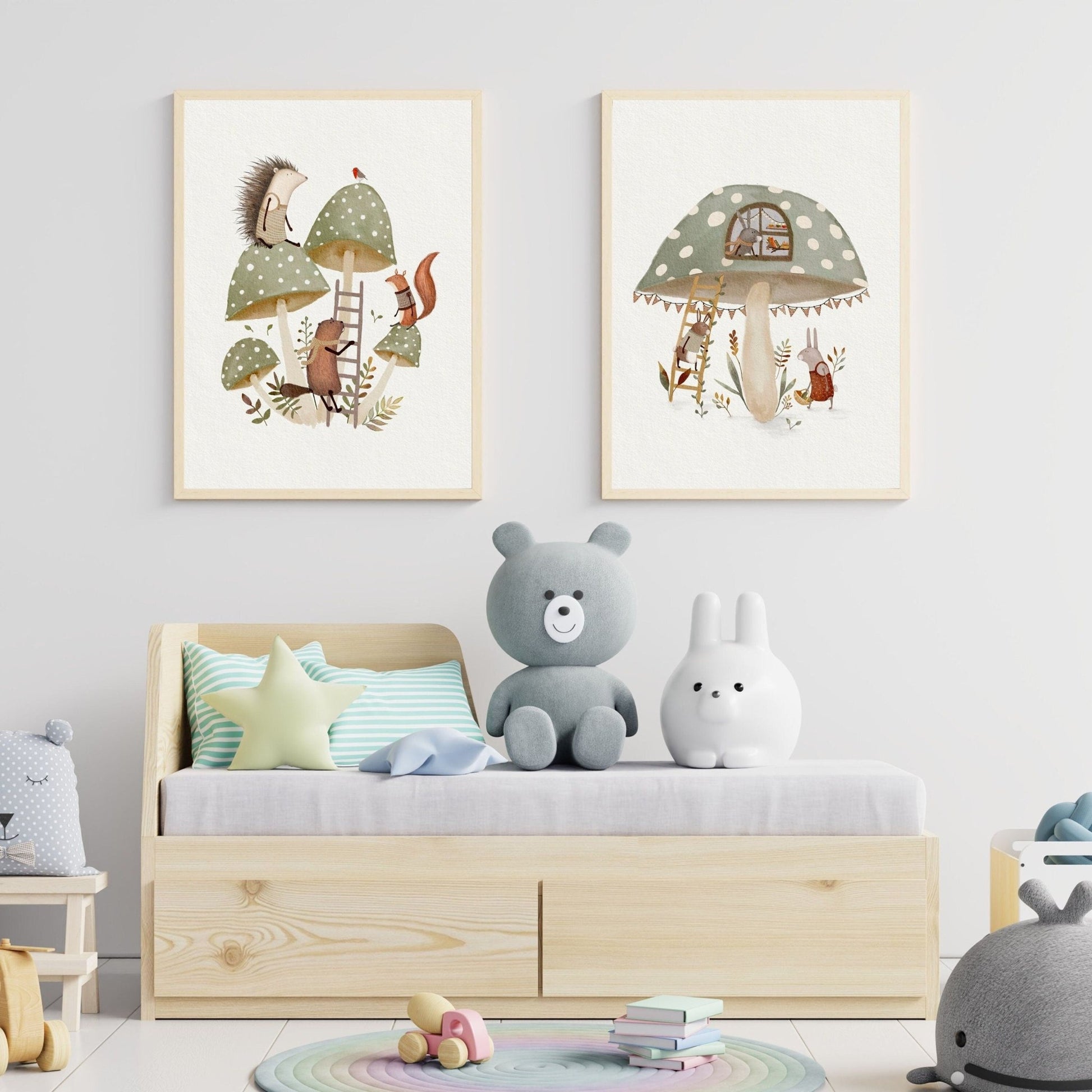 Whimsical Woodland Art Prints Set - Prints - Urchin Bay