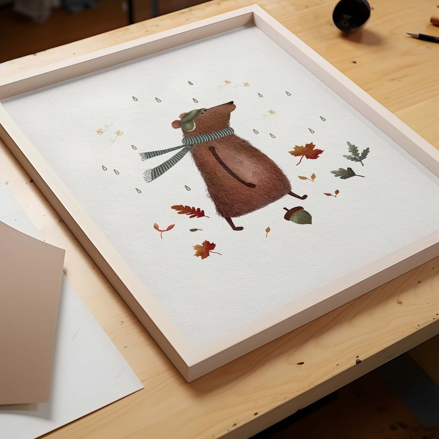 Whimsical Woodland Bear Art Print for Kids - Prints - Urchin Bay