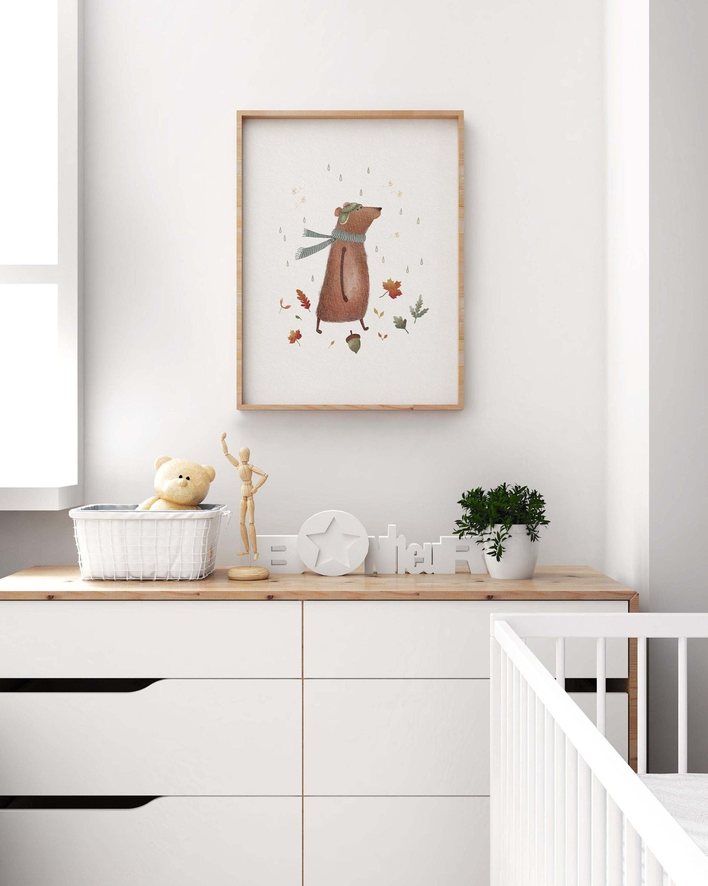 Whimsical Woodland Bear Art Print for Kids - Prints - Urchin Bay