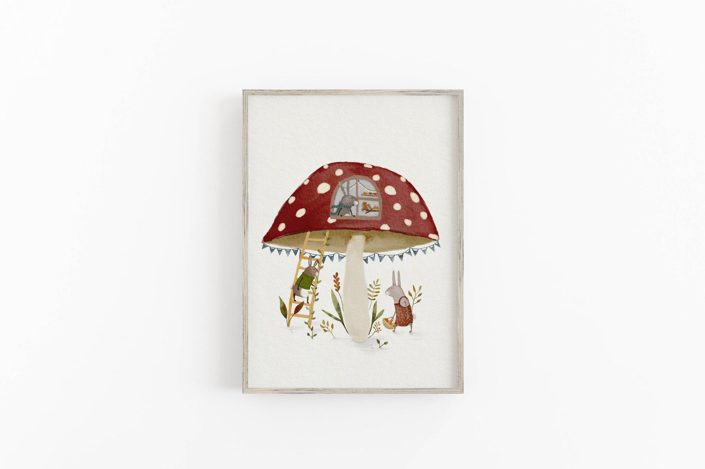 Whimsical Woodland Mushroom Wall Art - Prints - Urchin Bay