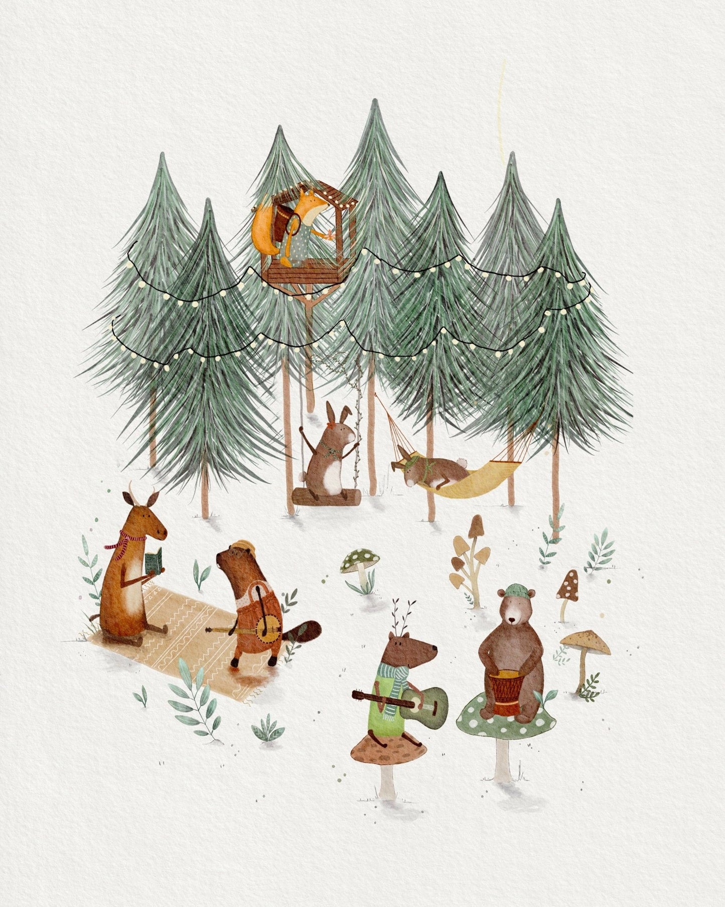 Whimsical Woodland Nursery Art - Prints - Urchin Bay