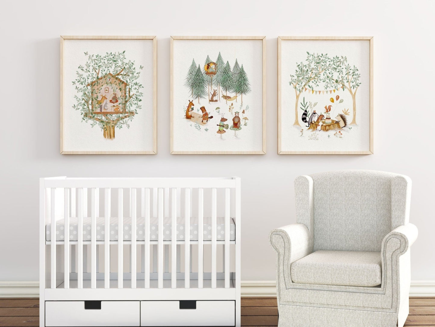 Whimsical Woodland Nursery Art - Prints - Urchin Bay