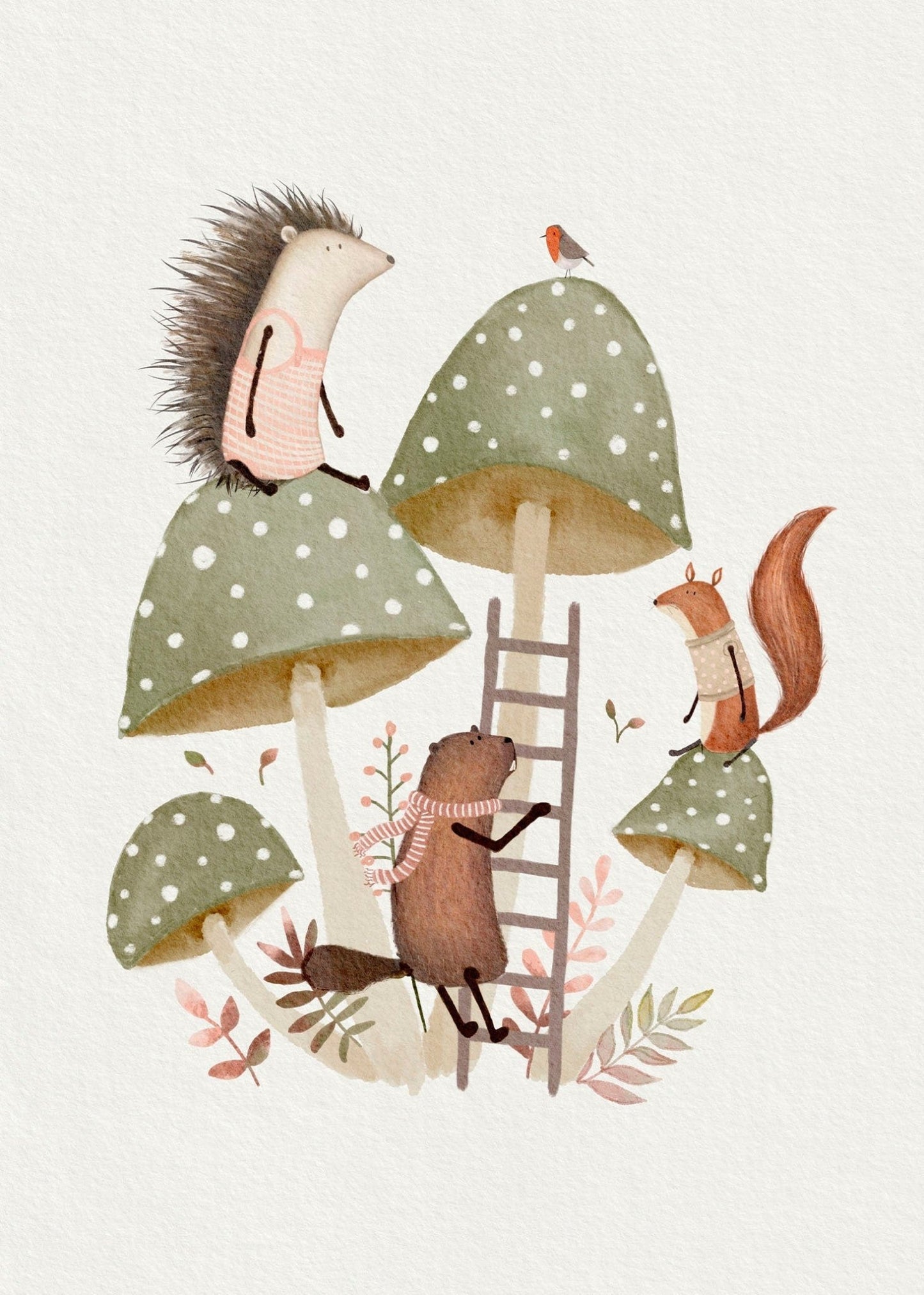 Whimsical Woodland Nursery Art Print Set - Prints - Urchin Bay