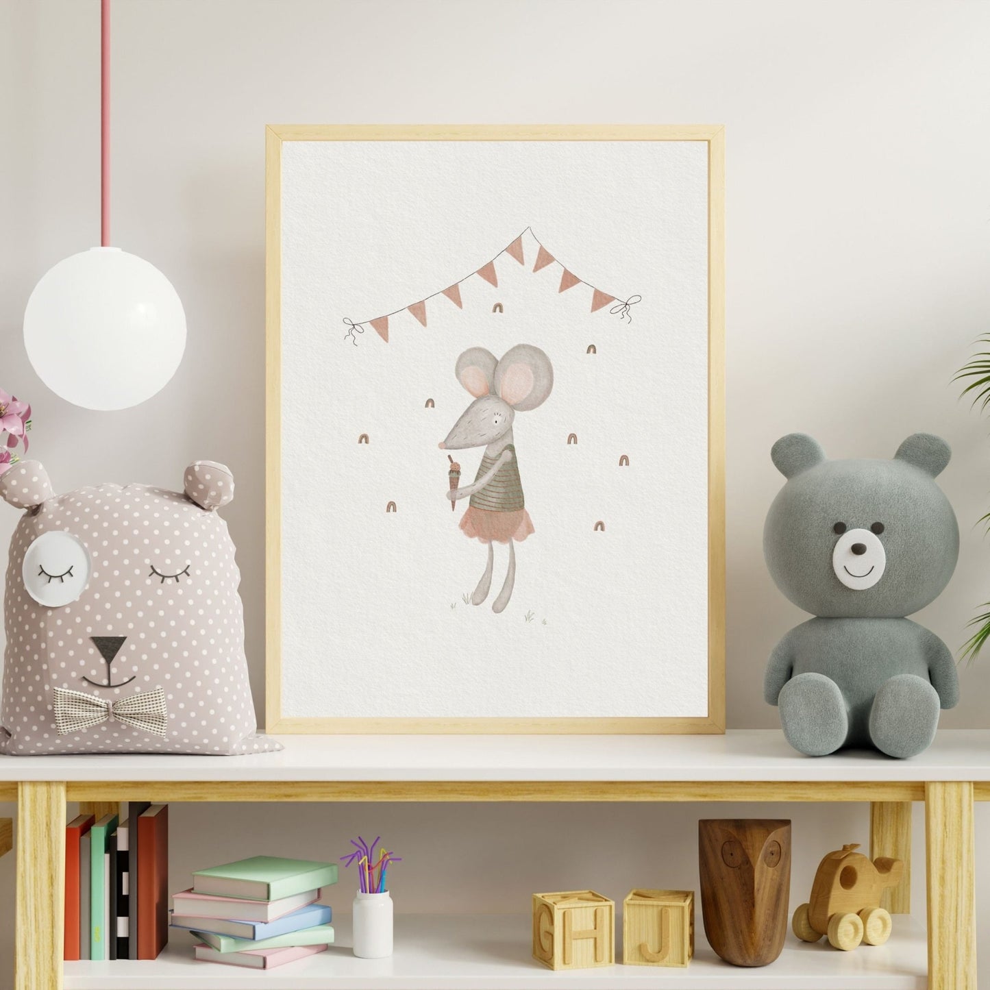 Whimsy Hand Painted Art Print - Nursery Decor for Girls - Prints - Urchin Bay