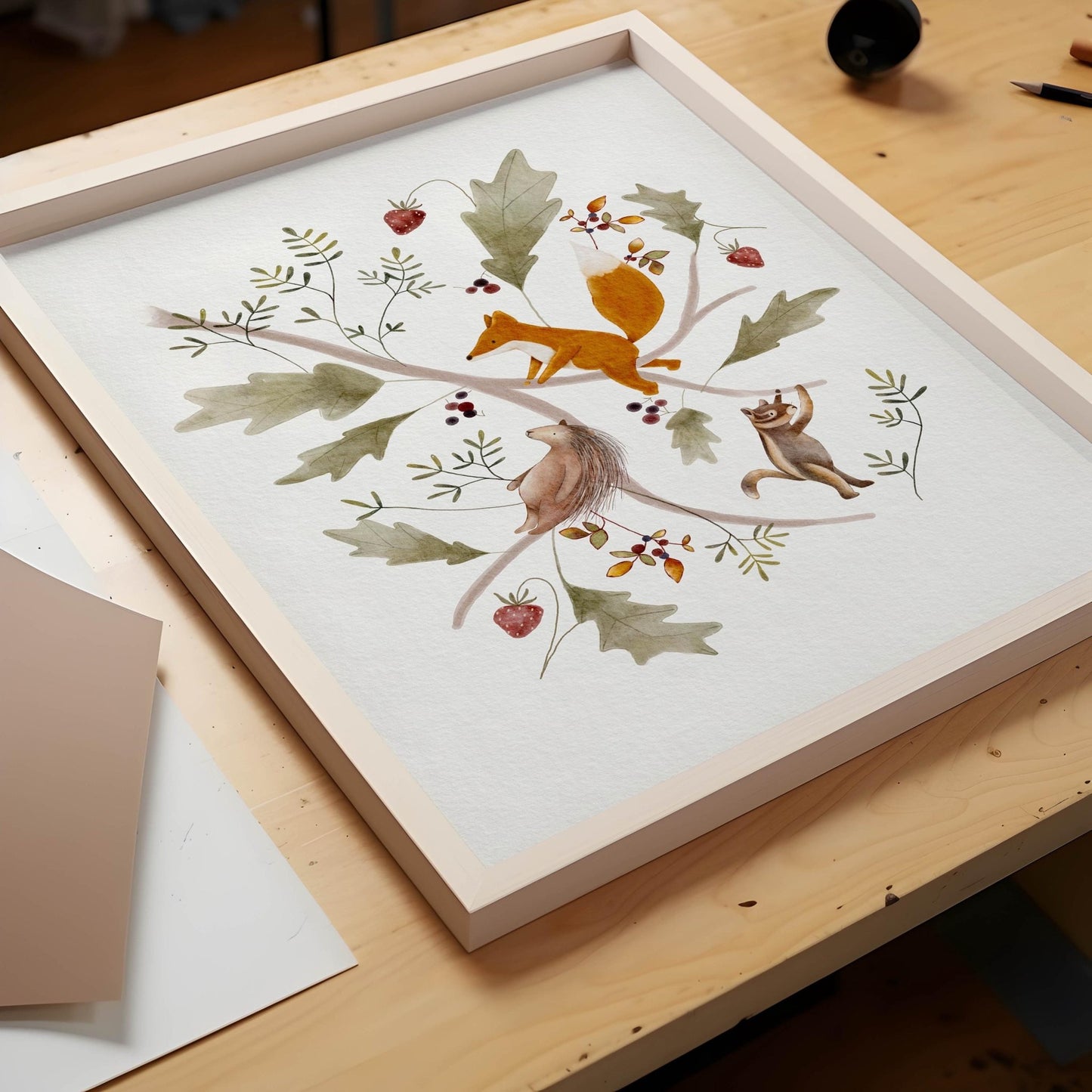 Woodland Animals Nursery Wall Art - Prints - Urchin Bay