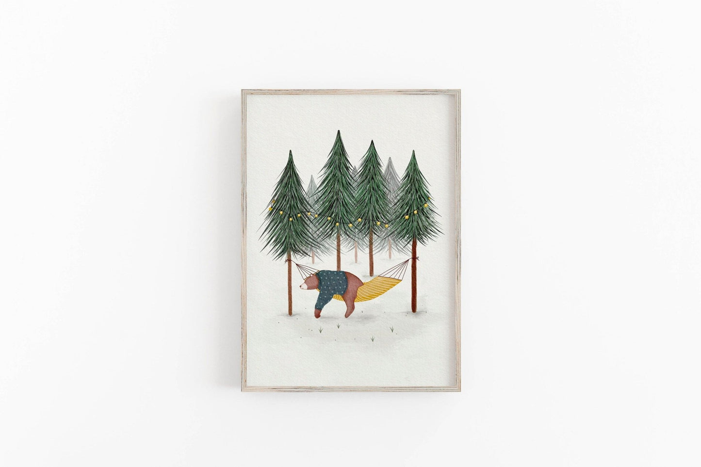 Woodland Bear Art Print for Children - Prints - Urchin Bay