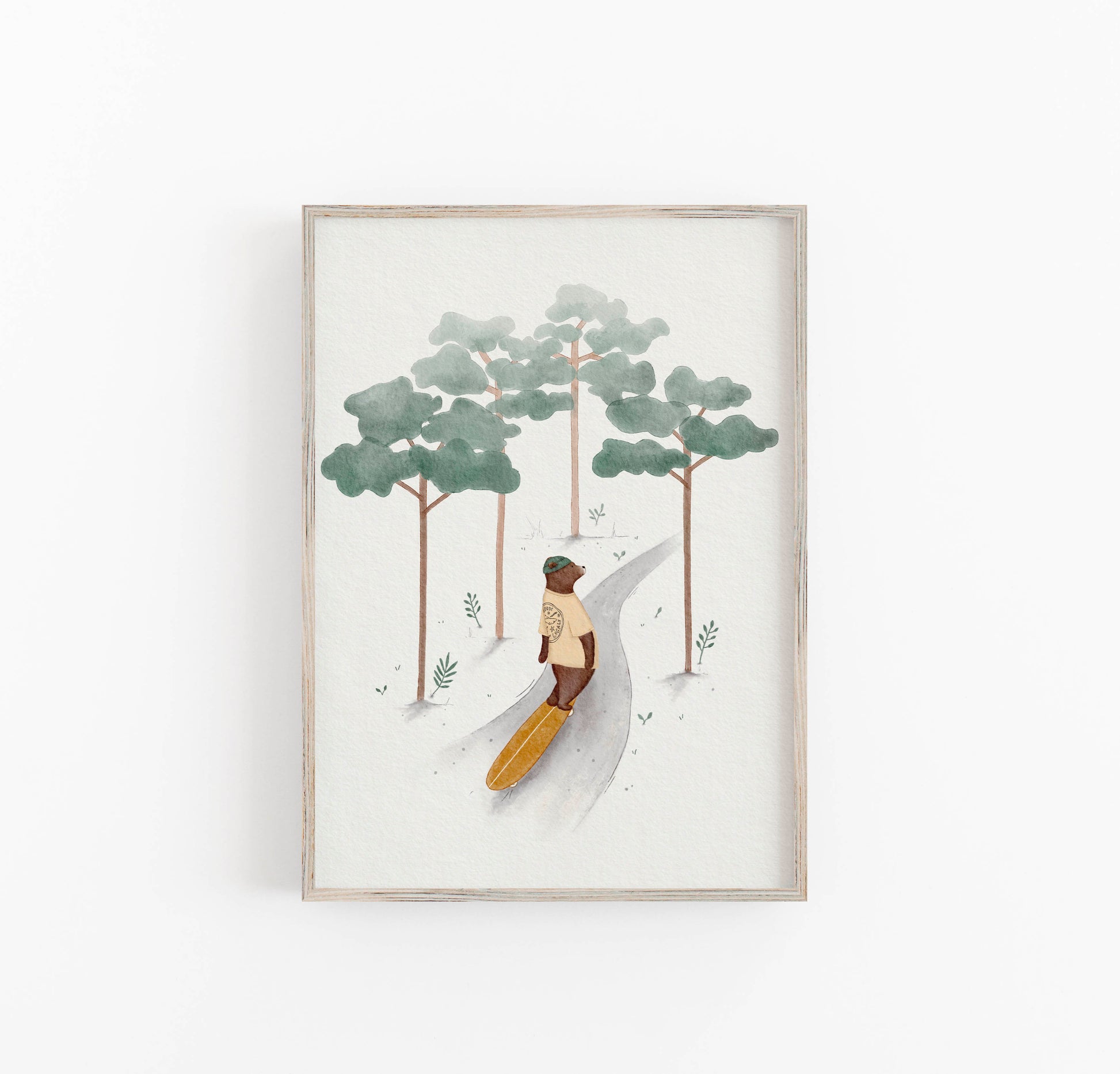 skateboarding art print