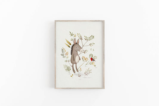 Donkey Illustration For Kids