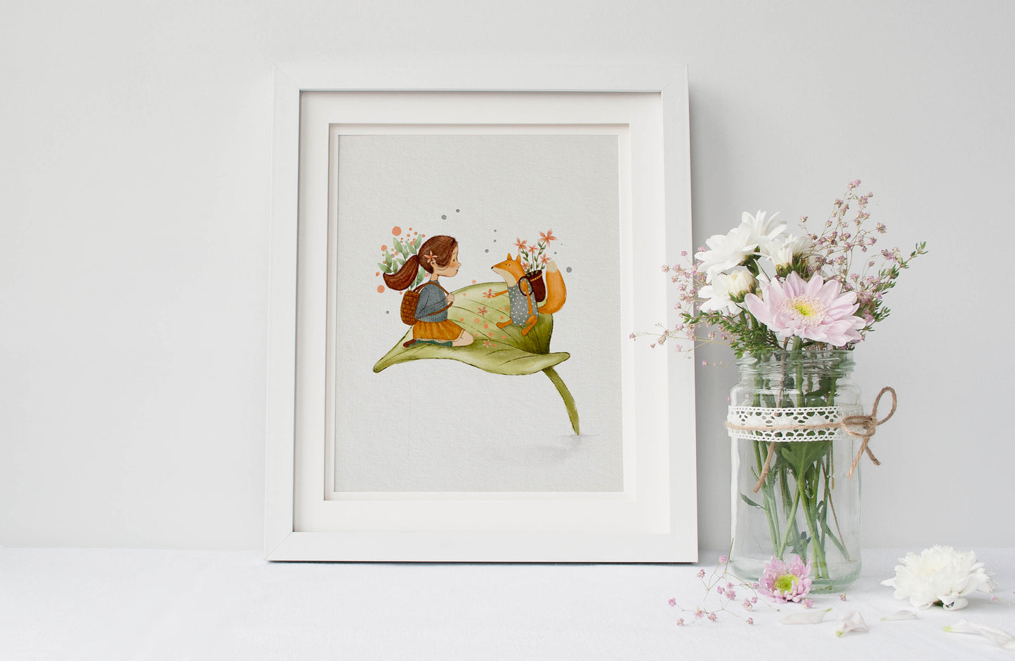 Girl's Whimsical Art Print, Whimsy Room Decor