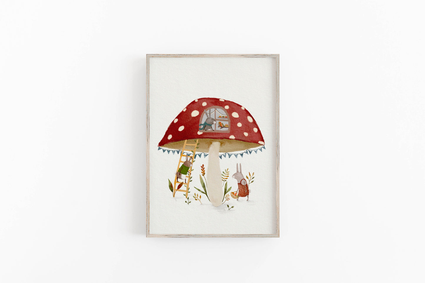 Whimsical Woodland Mushroom Wall Art