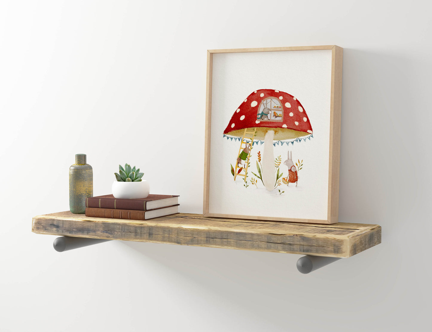 Whimsical Woodland Mushroom Wall Art