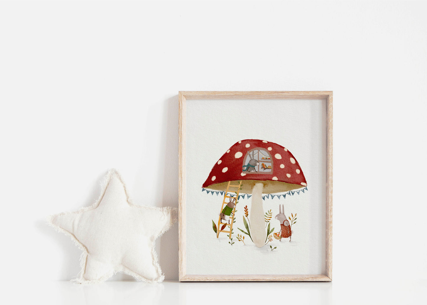 Whimsical Woodland Mushroom Wall Art