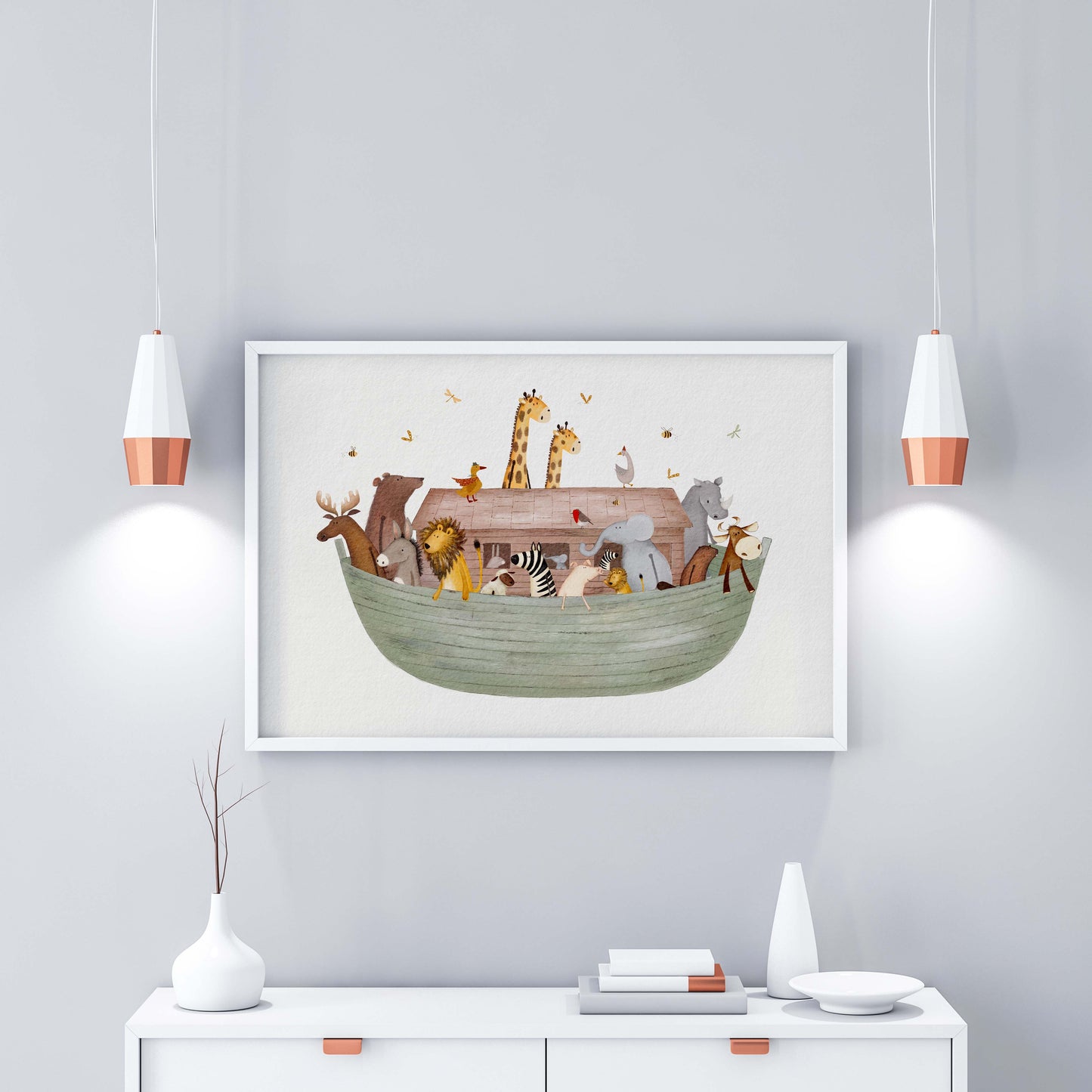 Noah's Ark Art Print For Children