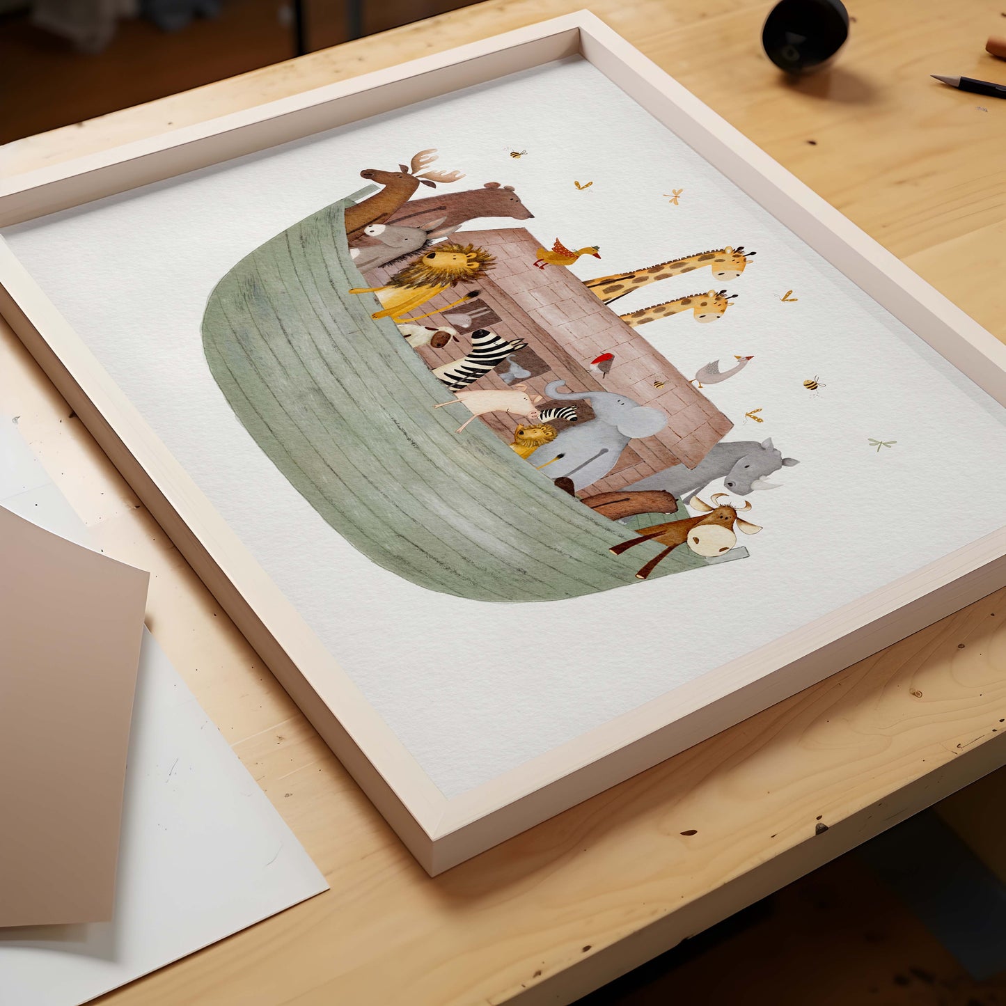 Noah's Ark Art Print For Children