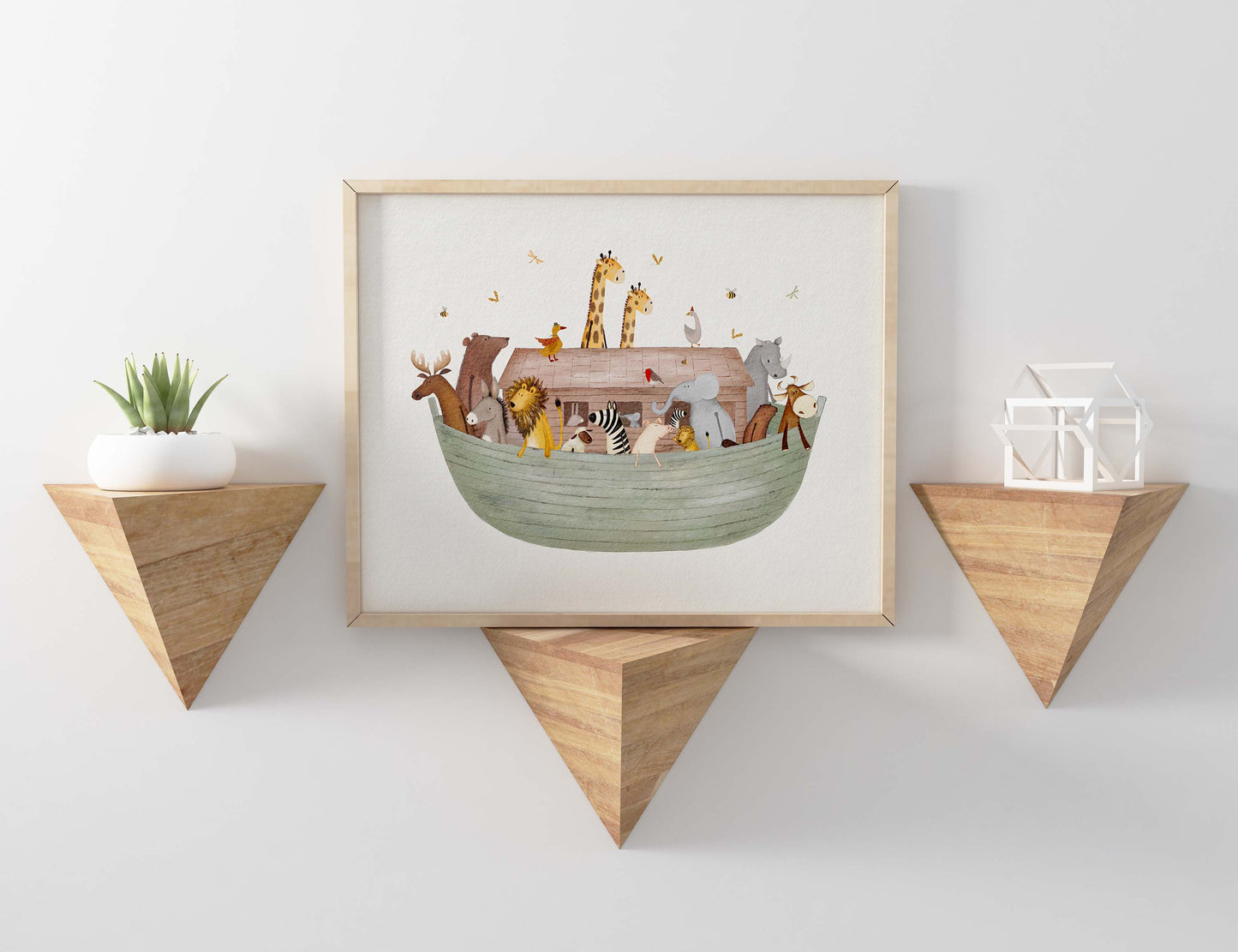 Noah's Ark Art Print For Children