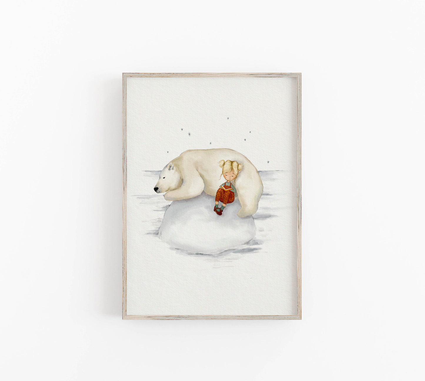 Whimsical Polar Bear Illustration For Children