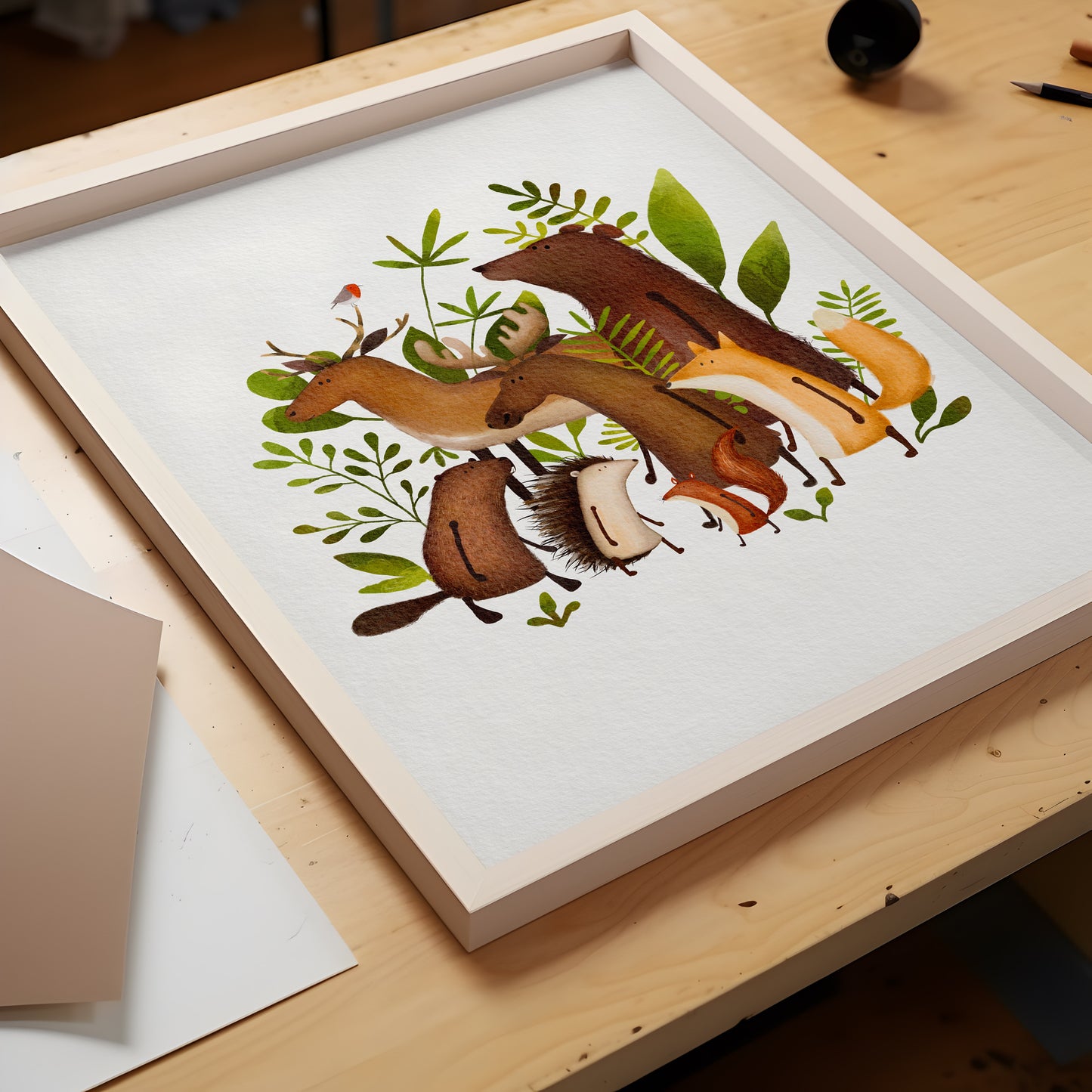 Woodland Animals Illustration For Kids