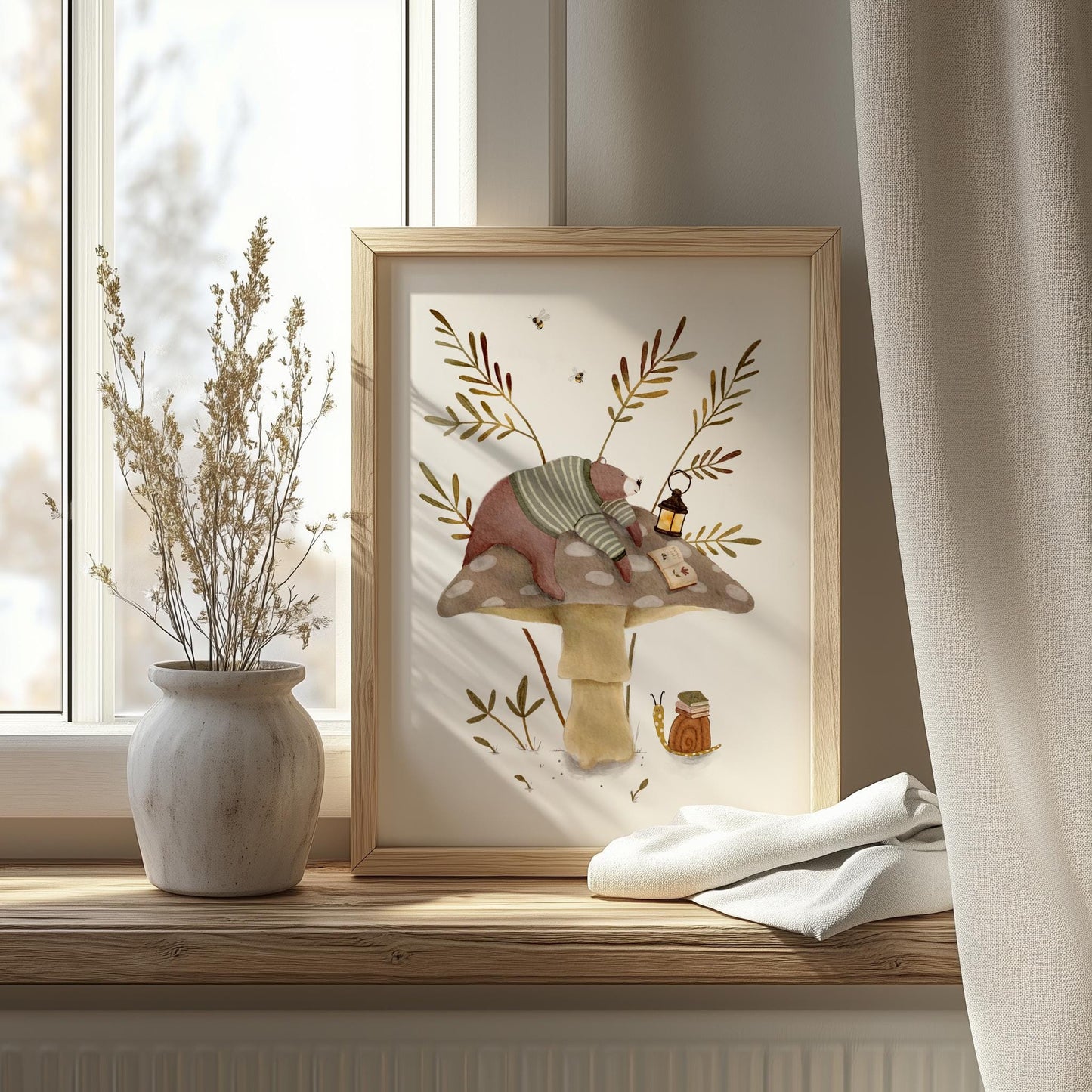 Woodland Nursery Art - Enchanted Storybook Wall Art for Kids’ Rooms