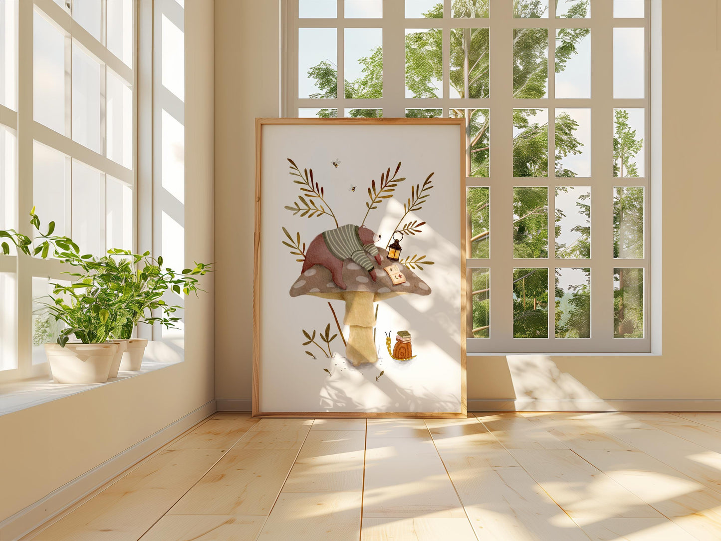 Woodland Nursery Art - Enchanted Storybook Wall Art for Kids’ Rooms