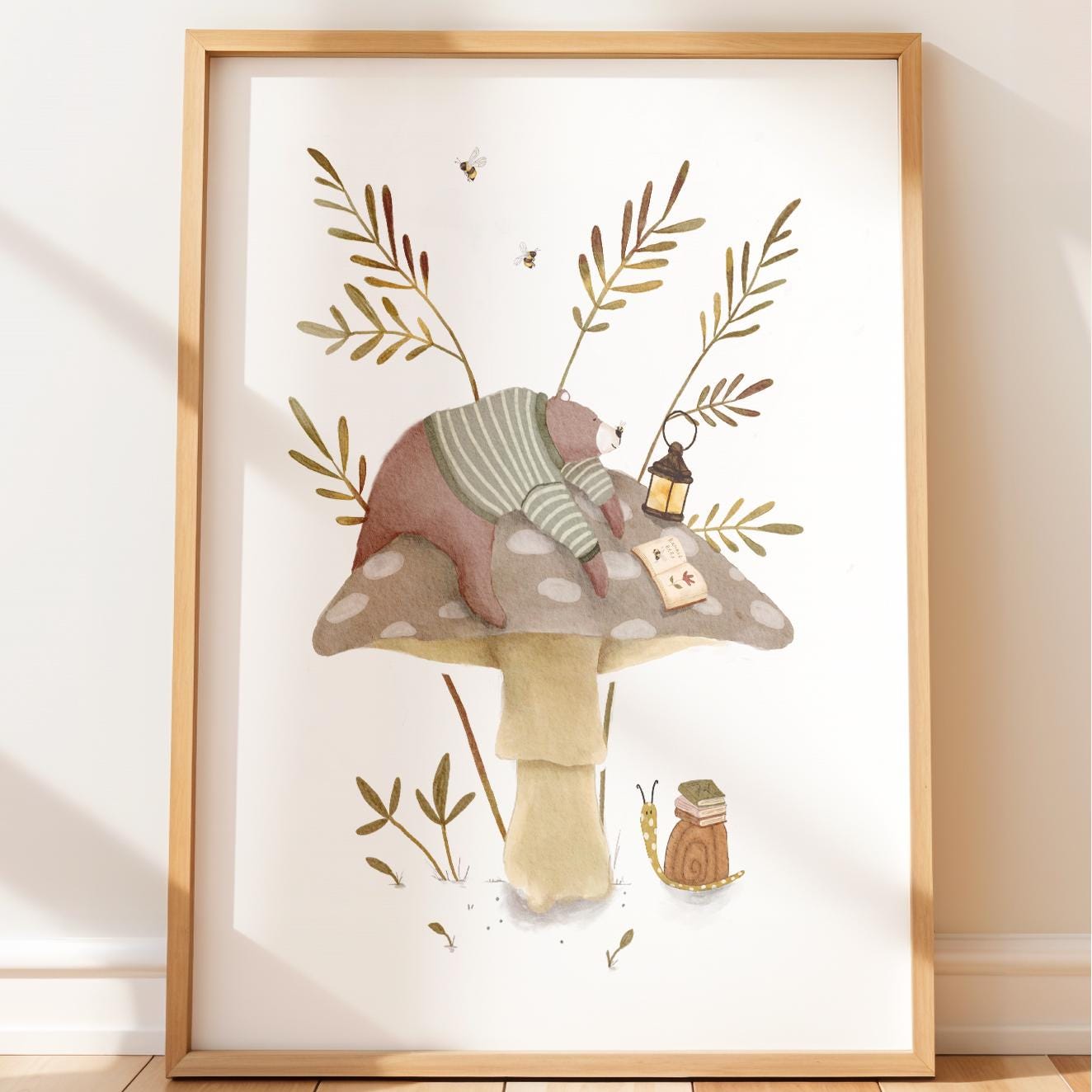 Woodland Nursery Art - Enchanted Storybook Wall Art for Kids’ Rooms