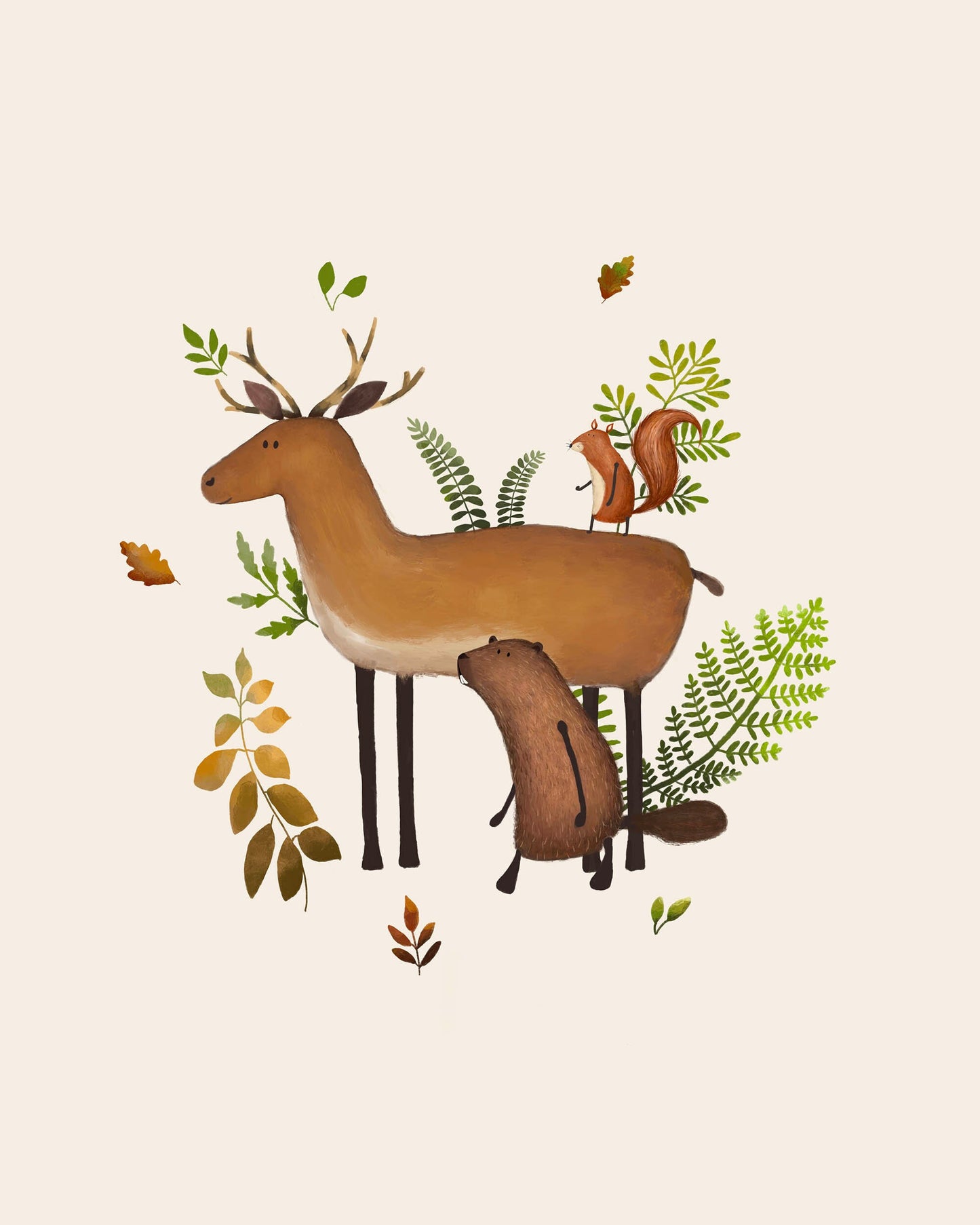 Woodland Animal Art Prints - Set of 3