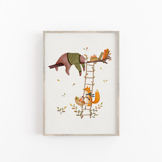 Whimsical Woodland Nursery Wall Art