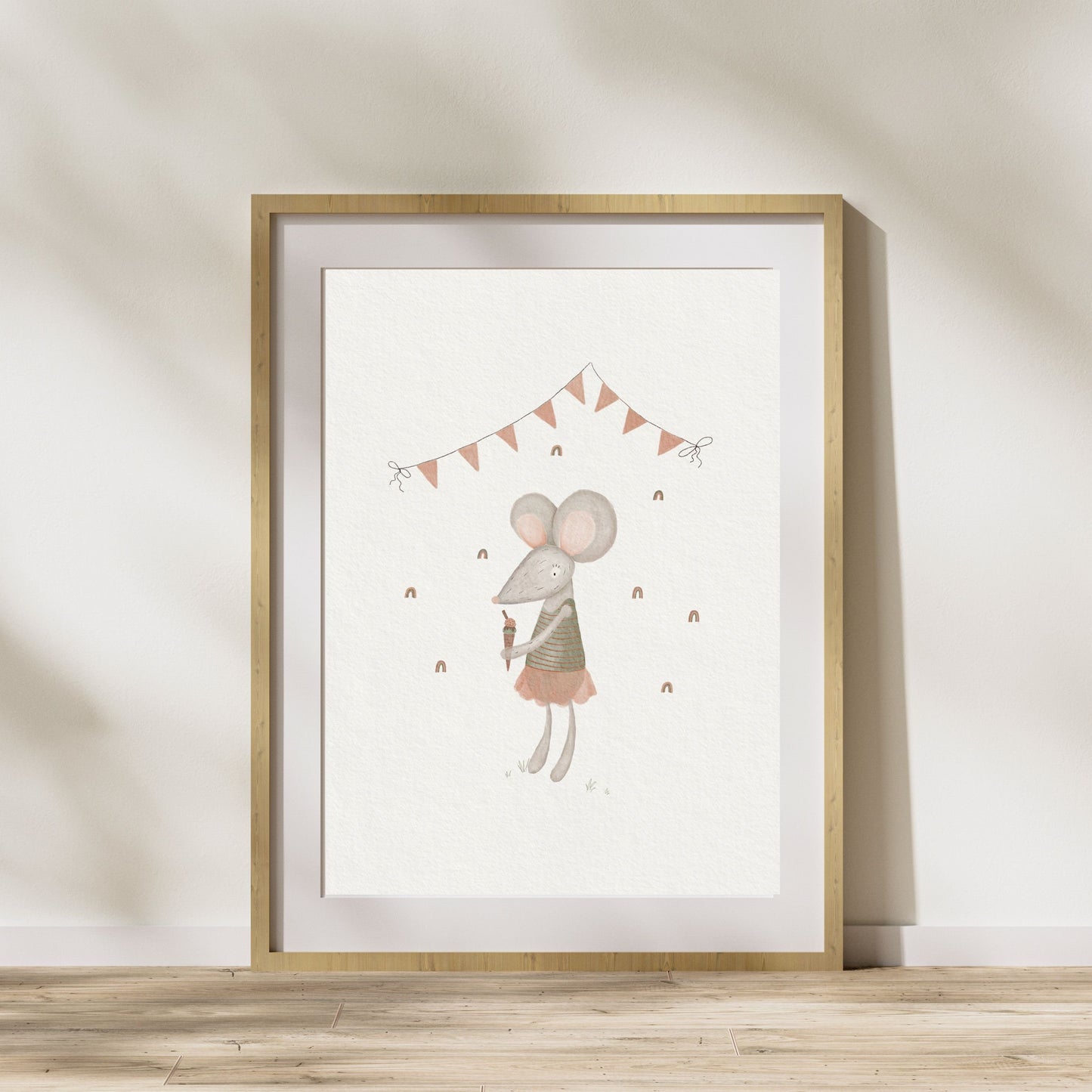 Whimsy Hand Painted Art Print - Nursery Decor for Girls