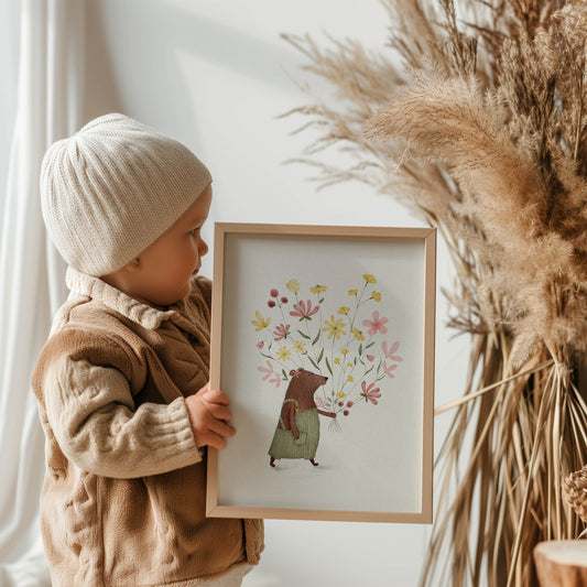 Whimsical Bear Print