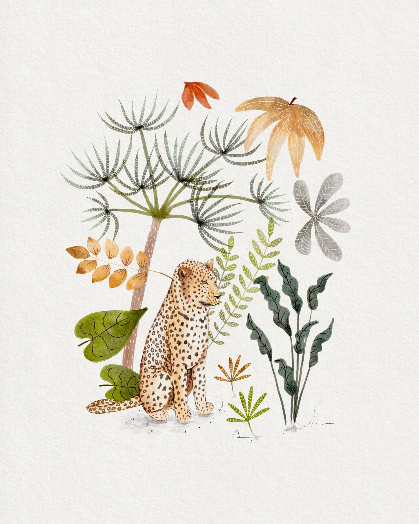 Jungle Nursery Art Prints - Set of 5 for Kids Room