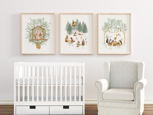 Whimsical Woodland Nursery Art