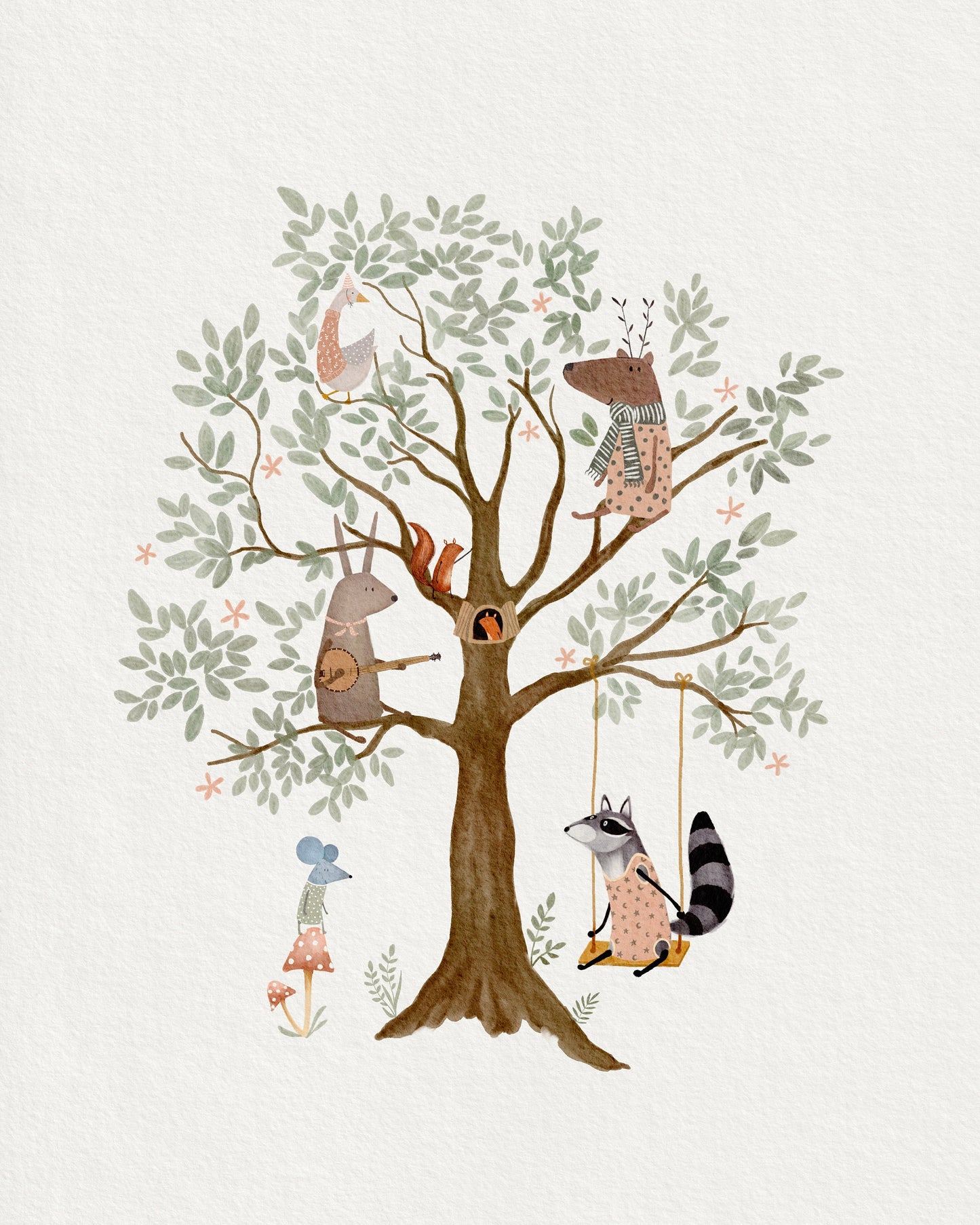 Whimsical Woodland Nursery Art Print Set