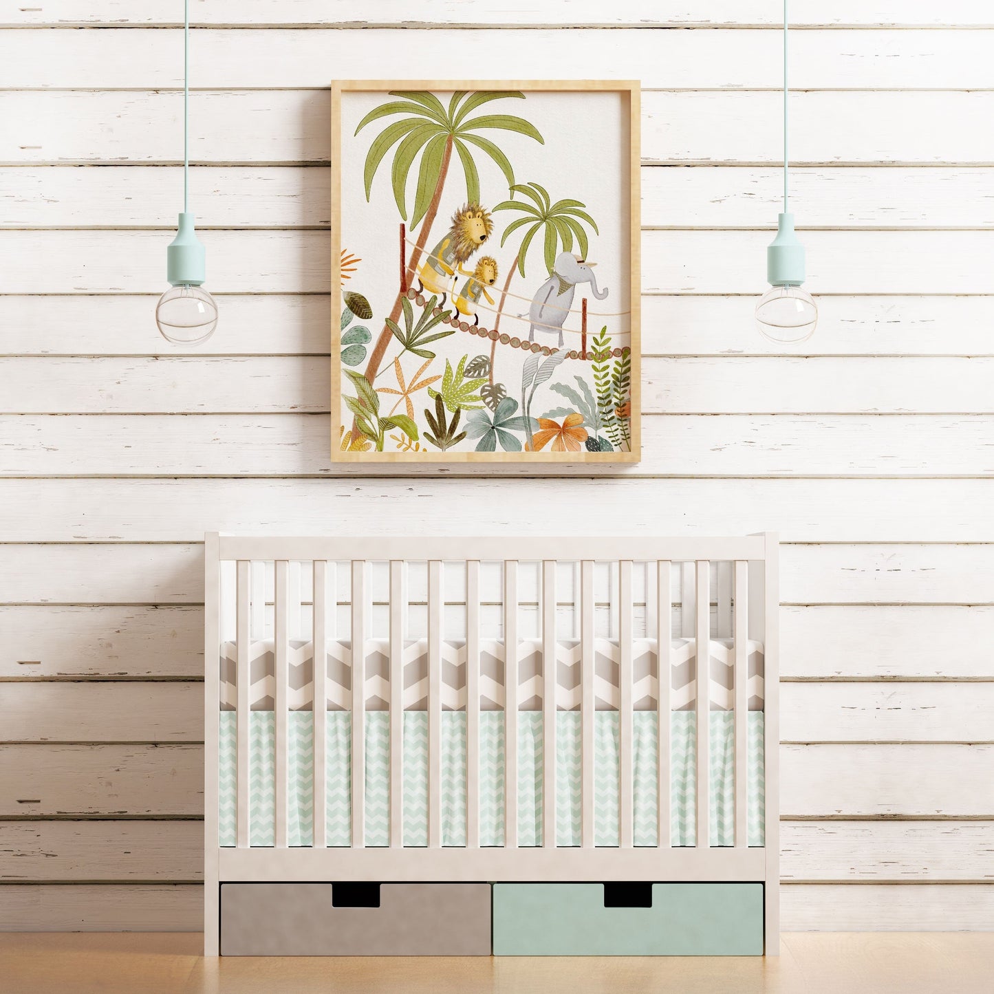 Jungle Adventure Nursery Art Print