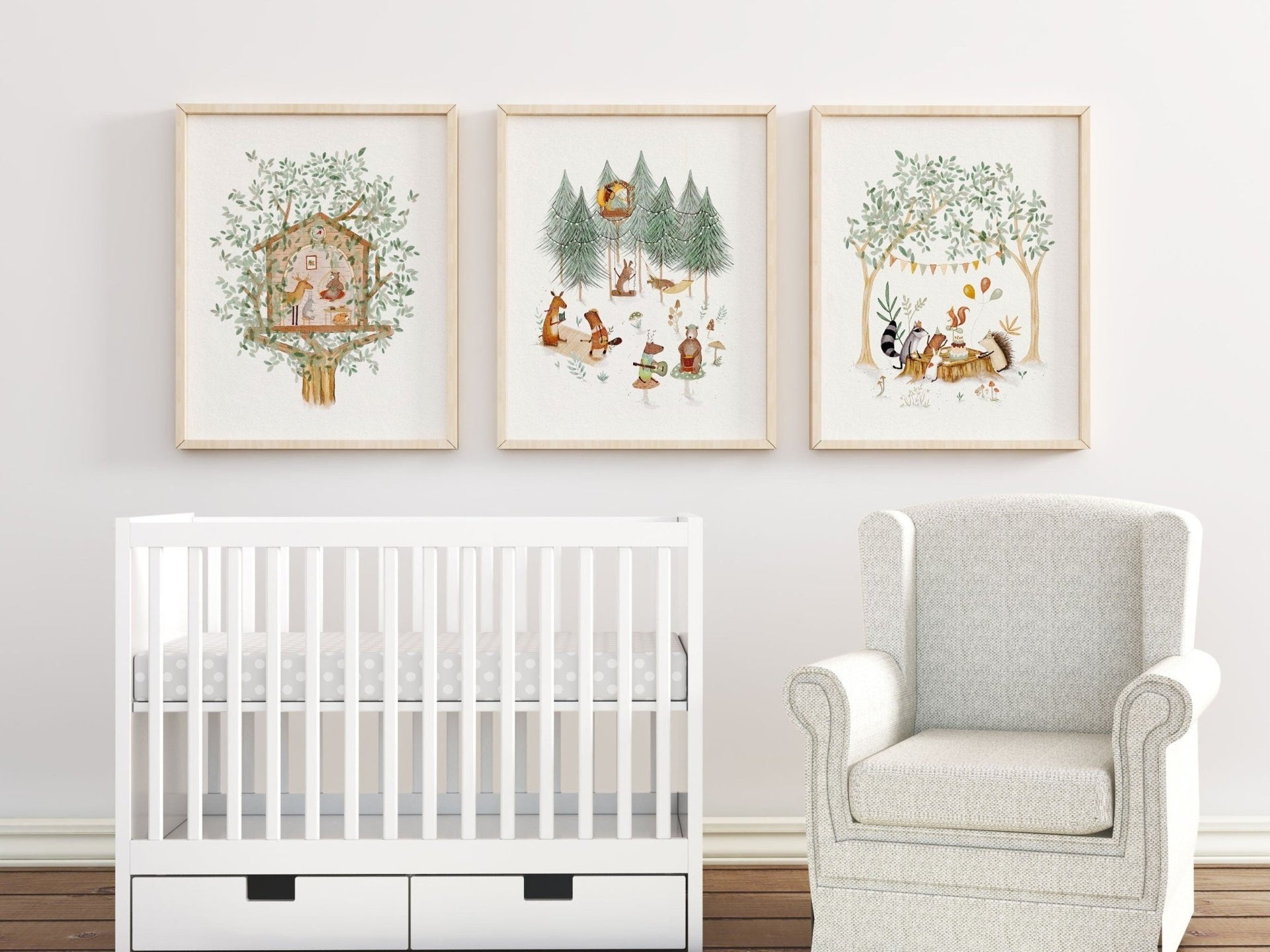 Whimsical Woodland Nursery Art – Urchin Bay